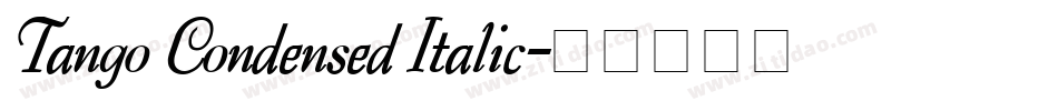 Tango Condensed Italic字体转换